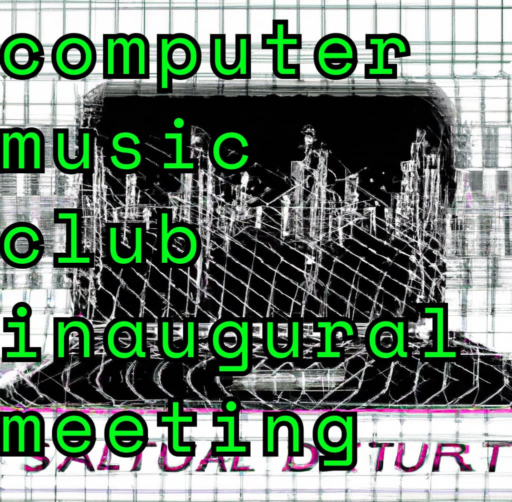 computer music club first meeting promo image